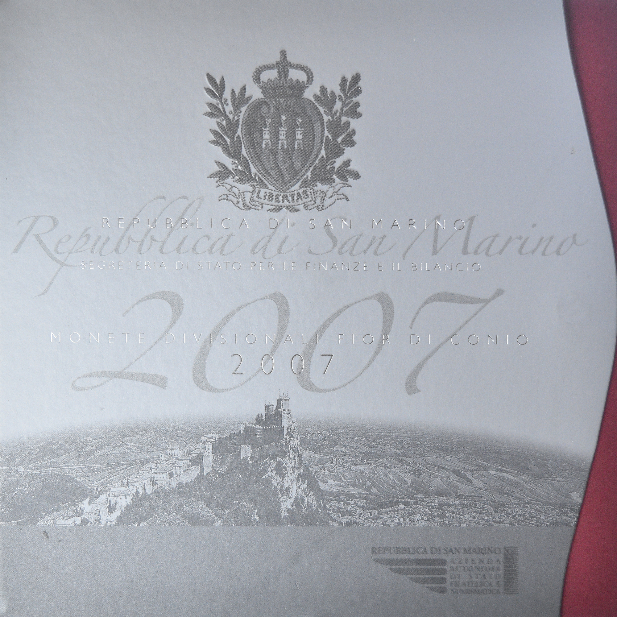 Saint Marin , Coffret, 2007, FDC, Bimétallique