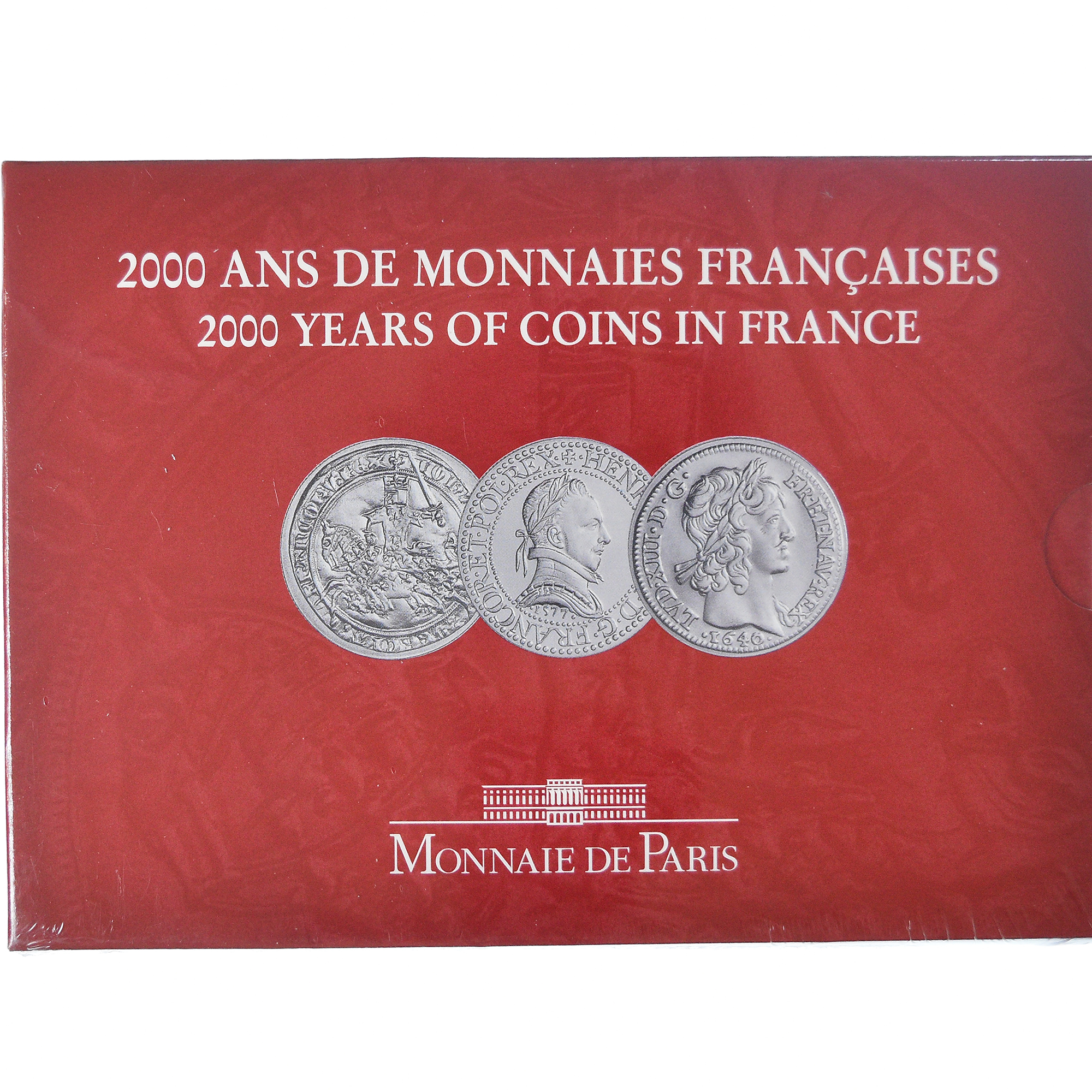 France, Coffret 3x 5 Francs, 2000 Ans de Monnaies Françaises (2/3), 2000, BU