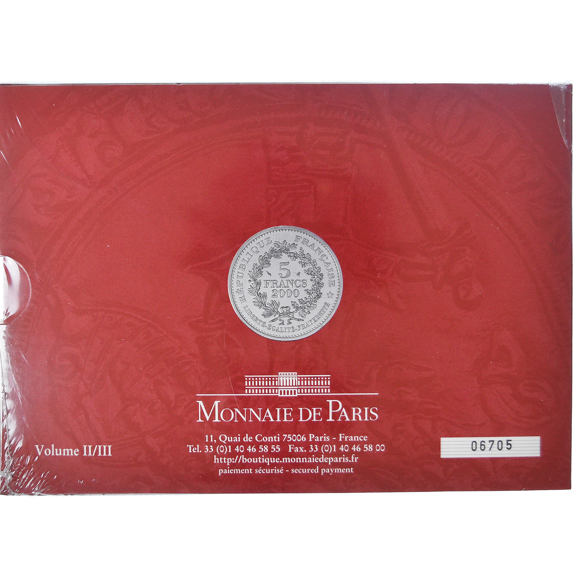France, Coffret 3x 5 Francs, 2000 Ans de Monnaies Françaises (2/3), 2000, BU