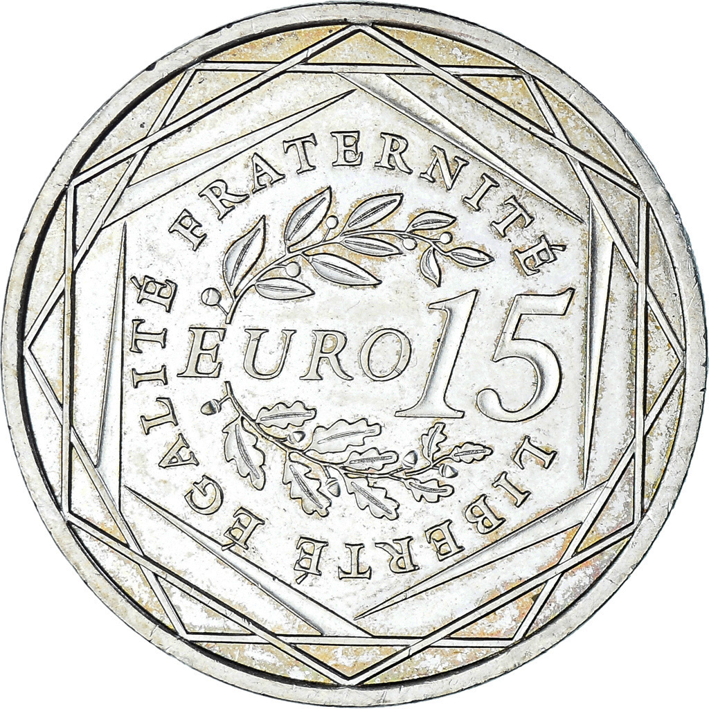 France, 15 Euro, 2008, Semeuse, , Silver, Gadoury:2, KM:1535