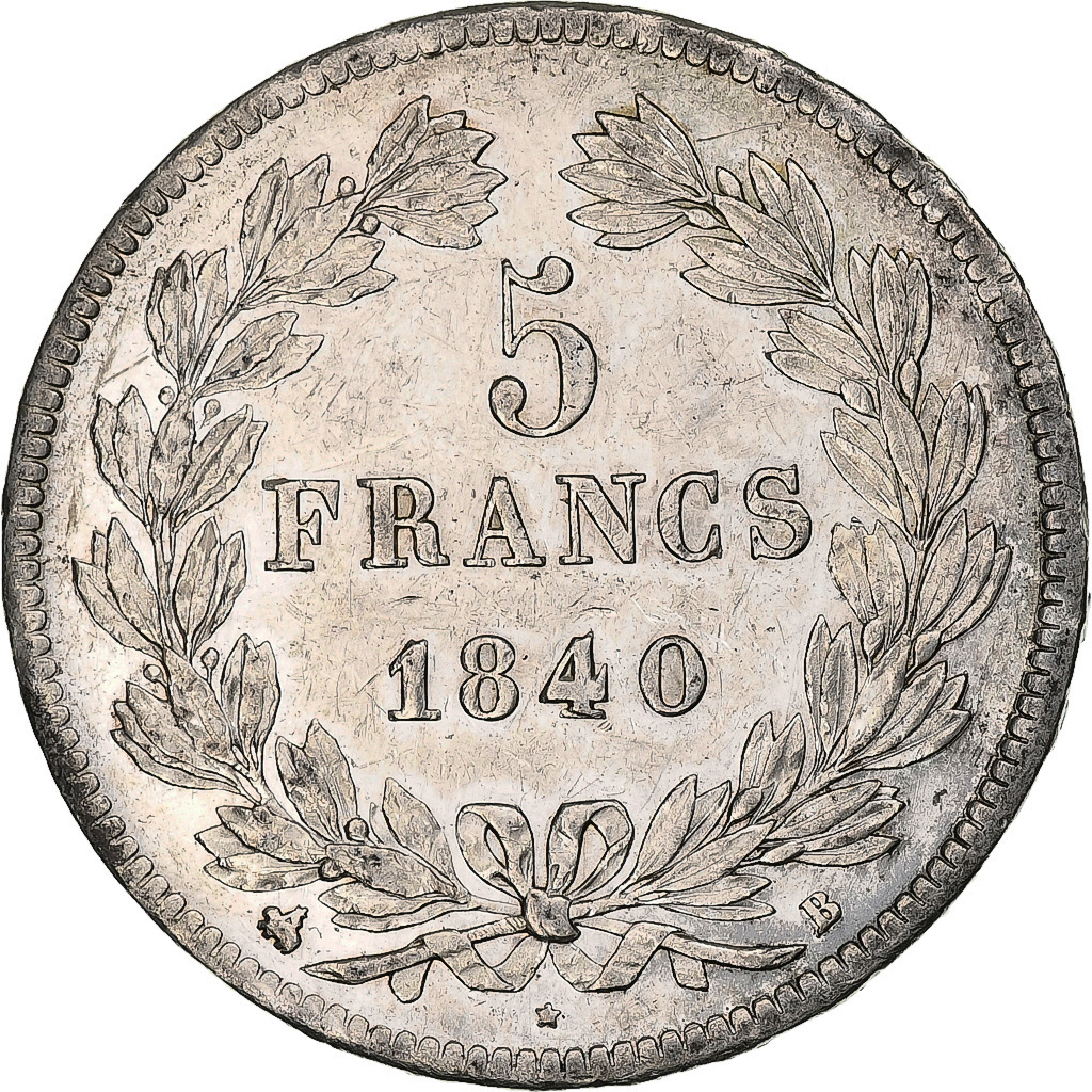 Coin, France, Louis-Philippe, 5 Francs, 1840, Rouen, , Silver