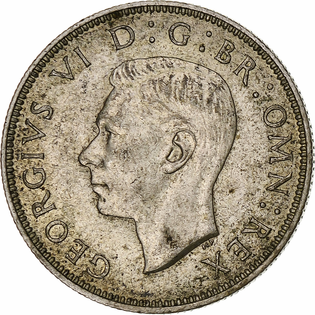 Great Britain, George VI, Florin, Two Shillings, 1940, , Silver, KM:855