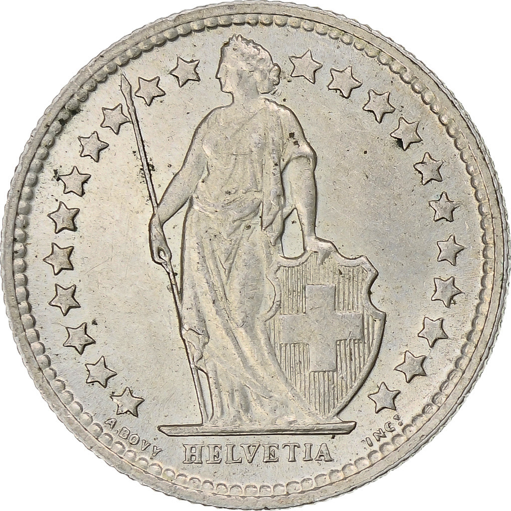 Switzerland, 1/2 Franc, 1957, Bern, , Silver, KM:23