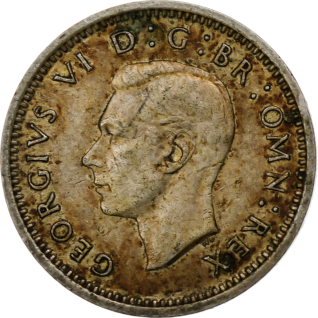 Great Britain, George VI, 3 Pence, 1937, , Silver, KM:848