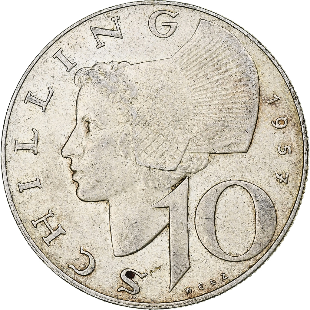 Austria, 10 Schilling, 1957, Vienna, , Silver, KM:2882