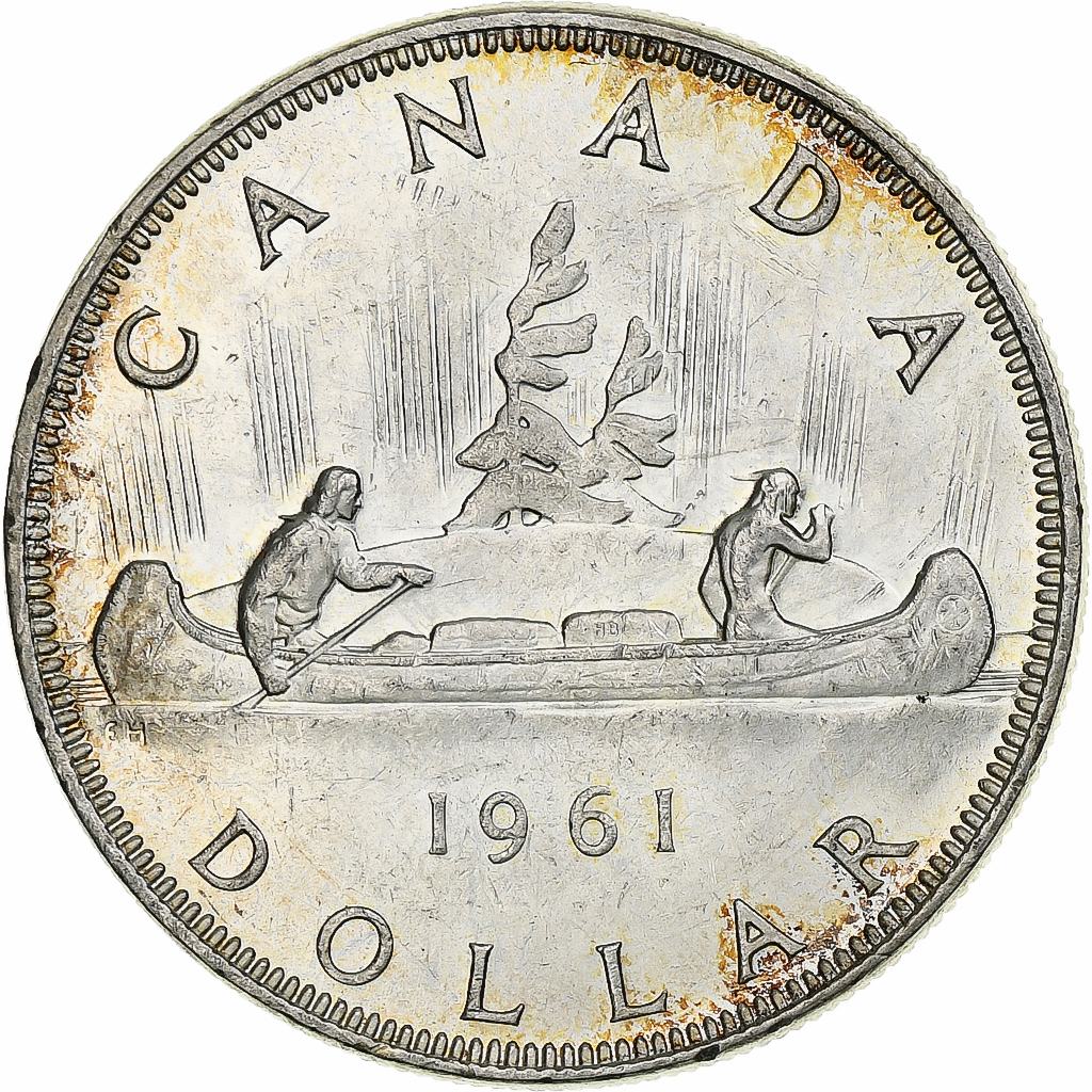 Canada, Elizabeth II, Dollar, 1961, Royal Canadian Mint, Silver, 