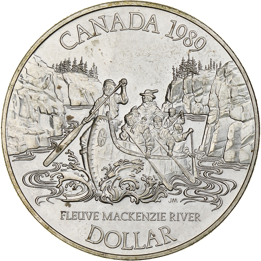 Canada, Elizabeth II, Dollar, 1989, Royal Canadian Mint, Silver, , KM:168