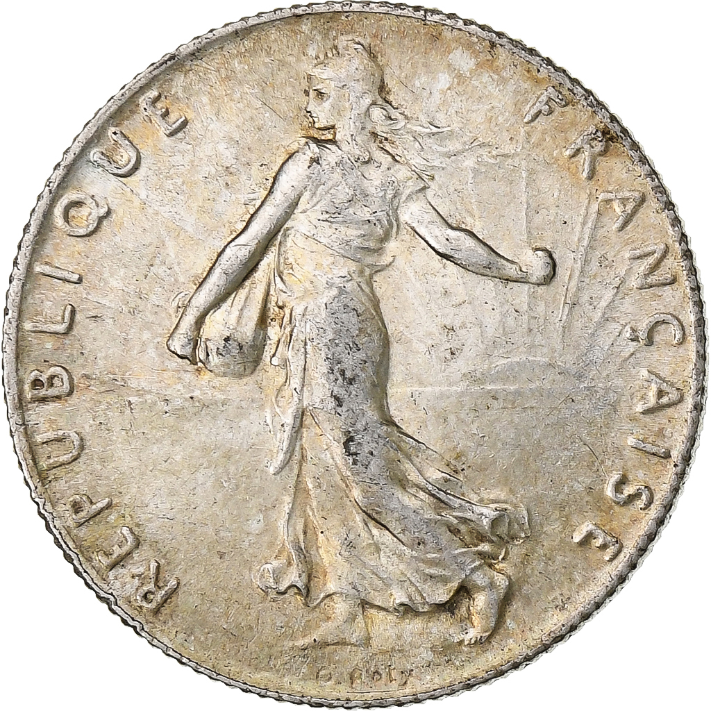 France, 50 Centimes, Semeuse, 1908, Silver, , Gadoury:420, KM:854