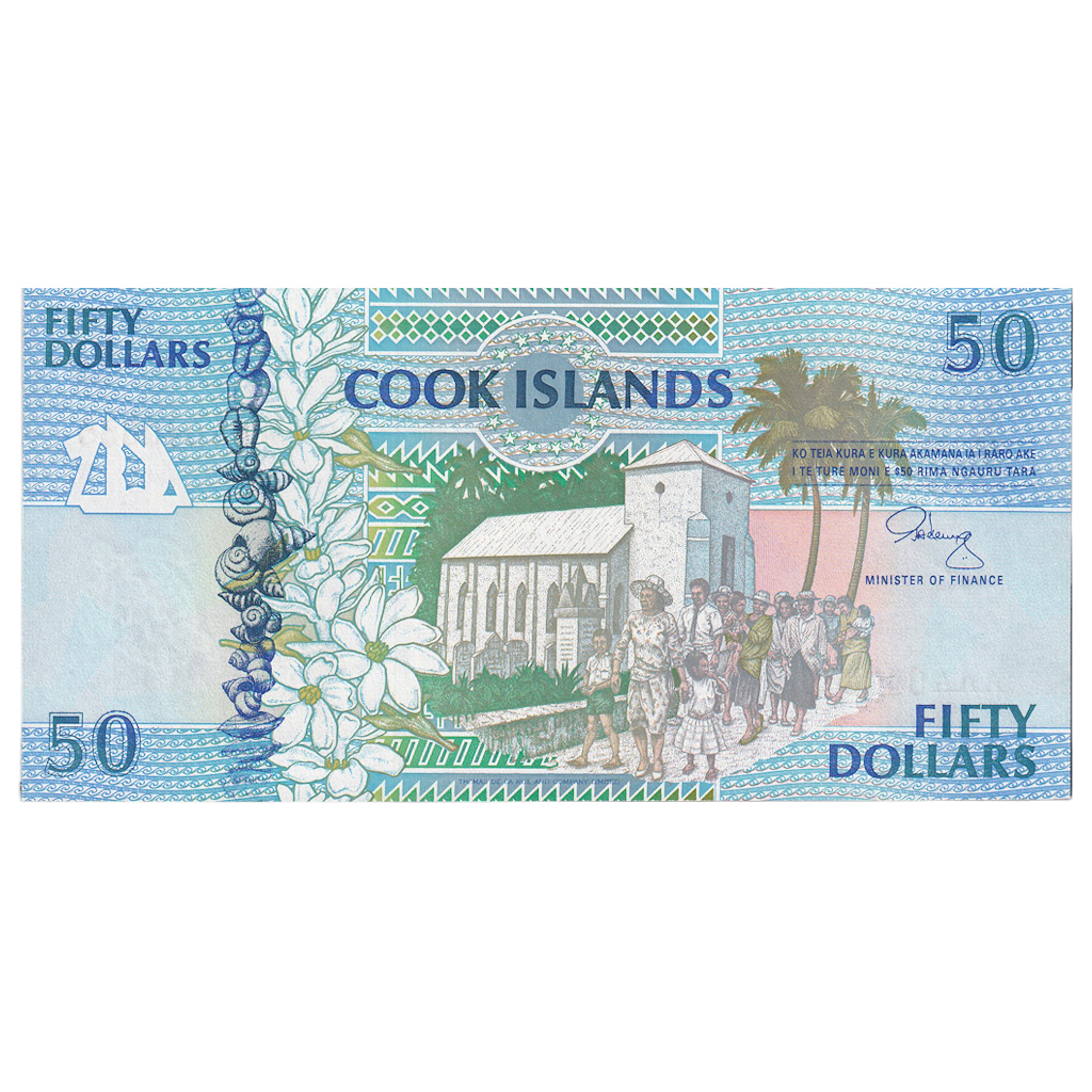 Banknote, Cook Islands, 50 Dollars, 1992, Undated, KM:10a, UNC(65-70)