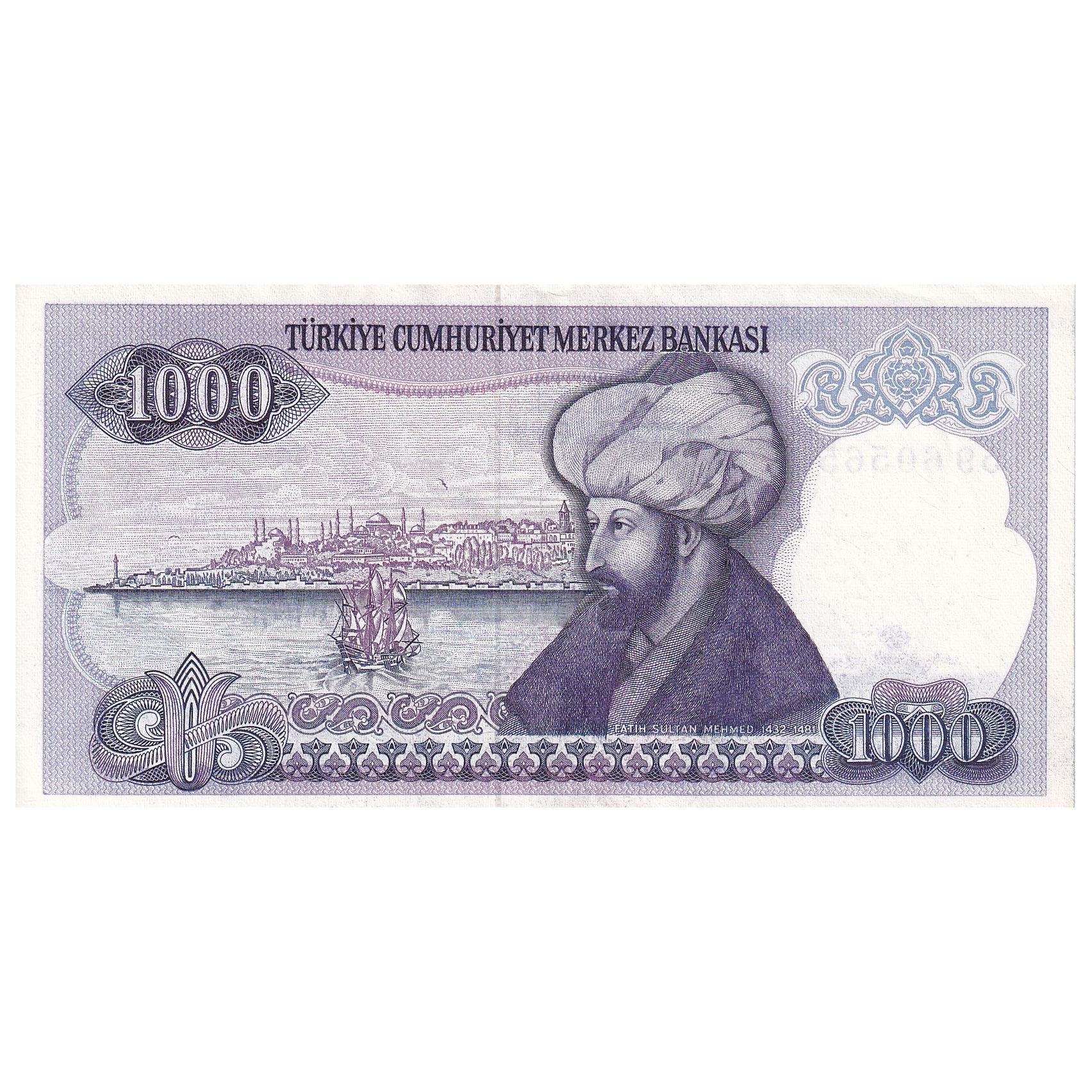 Banknote, Turkey, 1000 Lira, 1970, KM:196, AU(55-58)