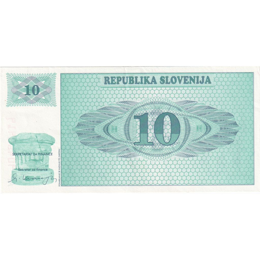 Slovenia, 10 (Tolarjev), AU(55-58)