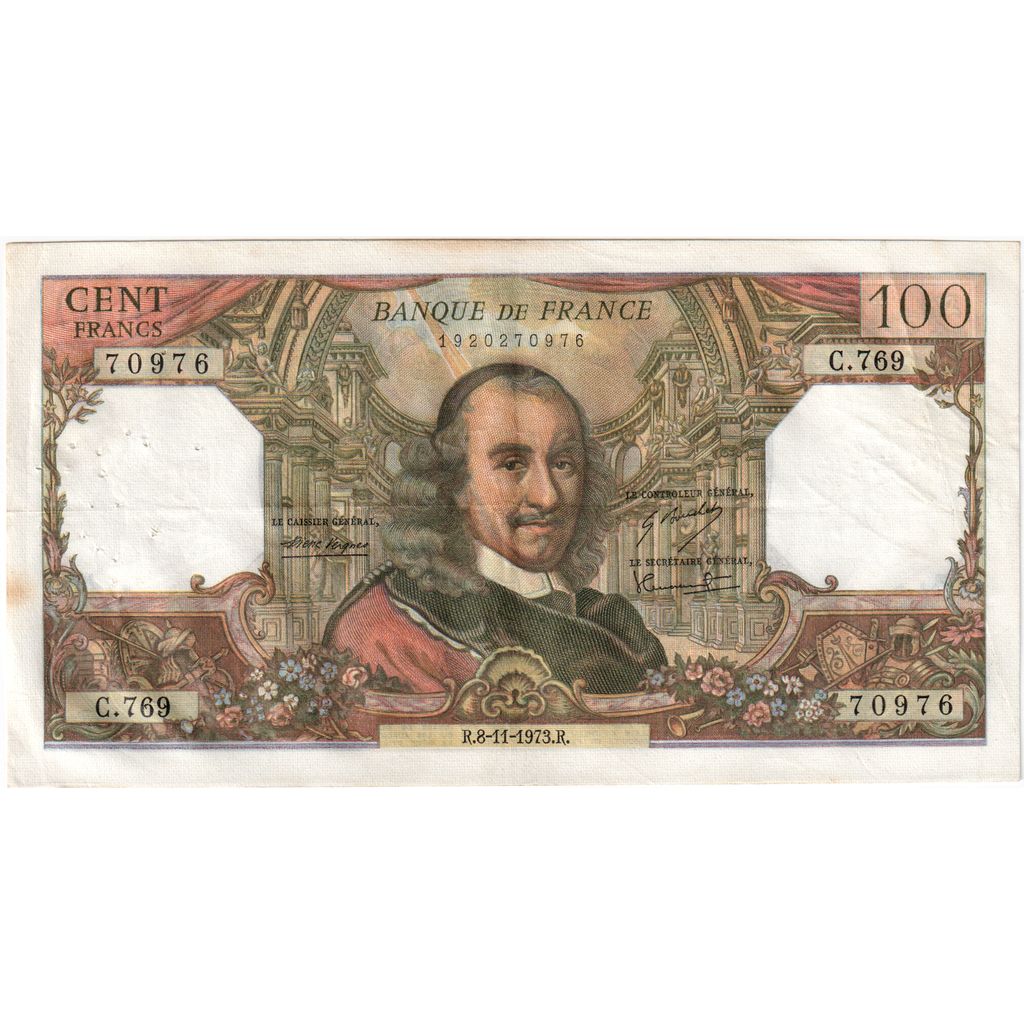 France, 100 Francs, Corneille, 1973-11-08, C.769, EF(40-45)