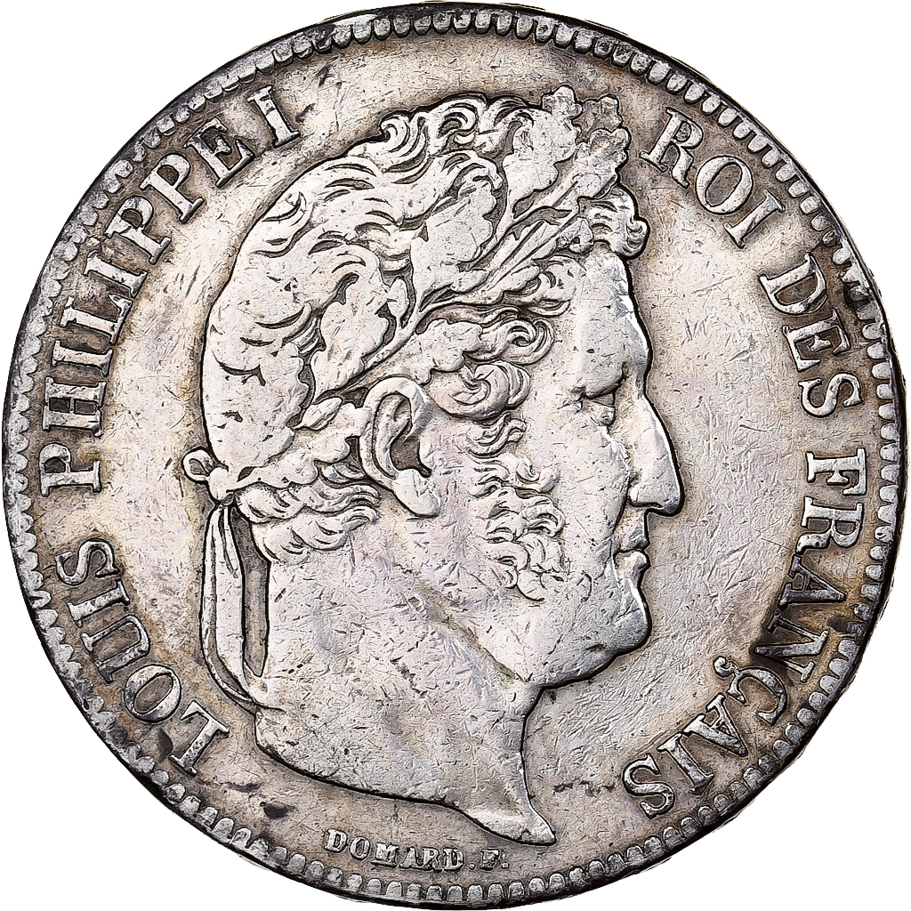 France, 5 Francs, Louis-Philippe, 1839, Paris, Silver, , Le Franc:F.324