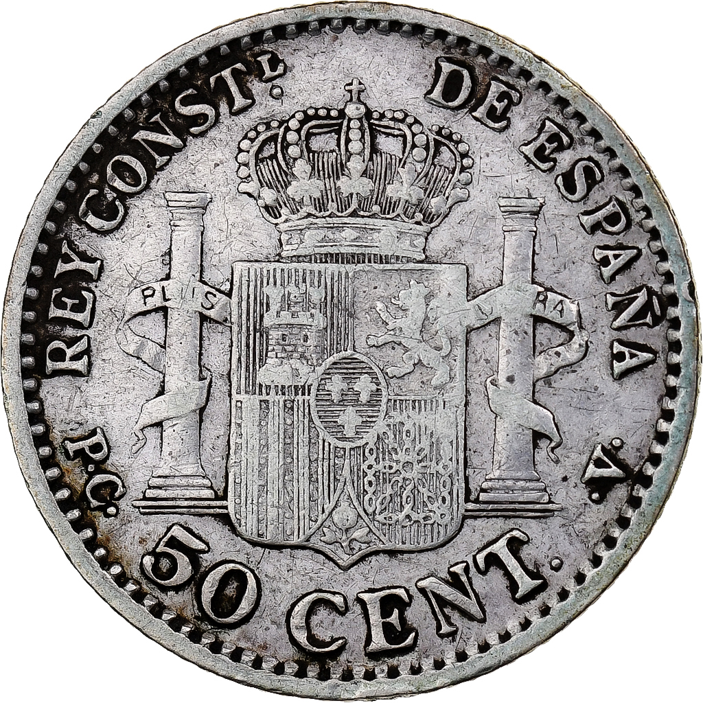 Spain, Alfonso XIII, 50 Centimos, 1904, Madrid, Silver, , KM:723
