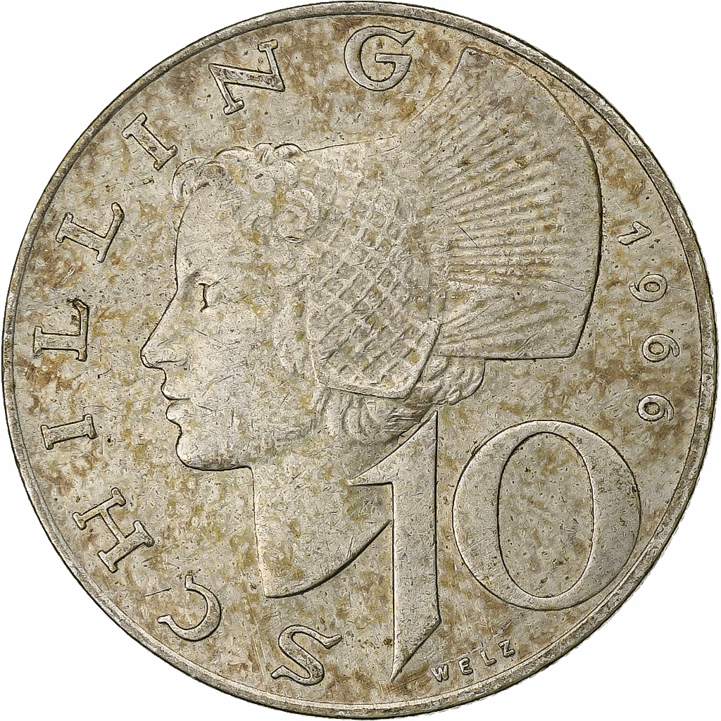 Austria, 10 Schilling, 1966, Silver, , KM:2882