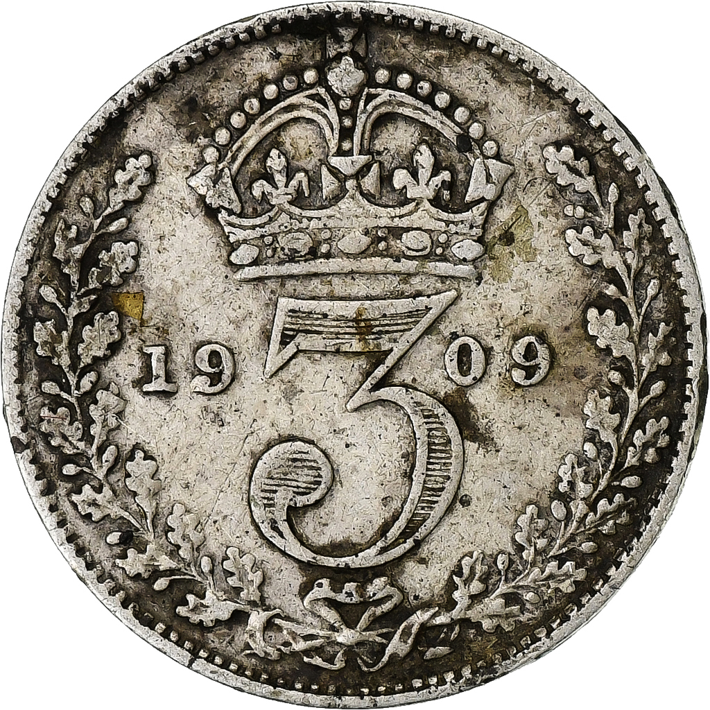 Great Britain, Edward VII, 6 Pence, 1909, Silver, , KM:799