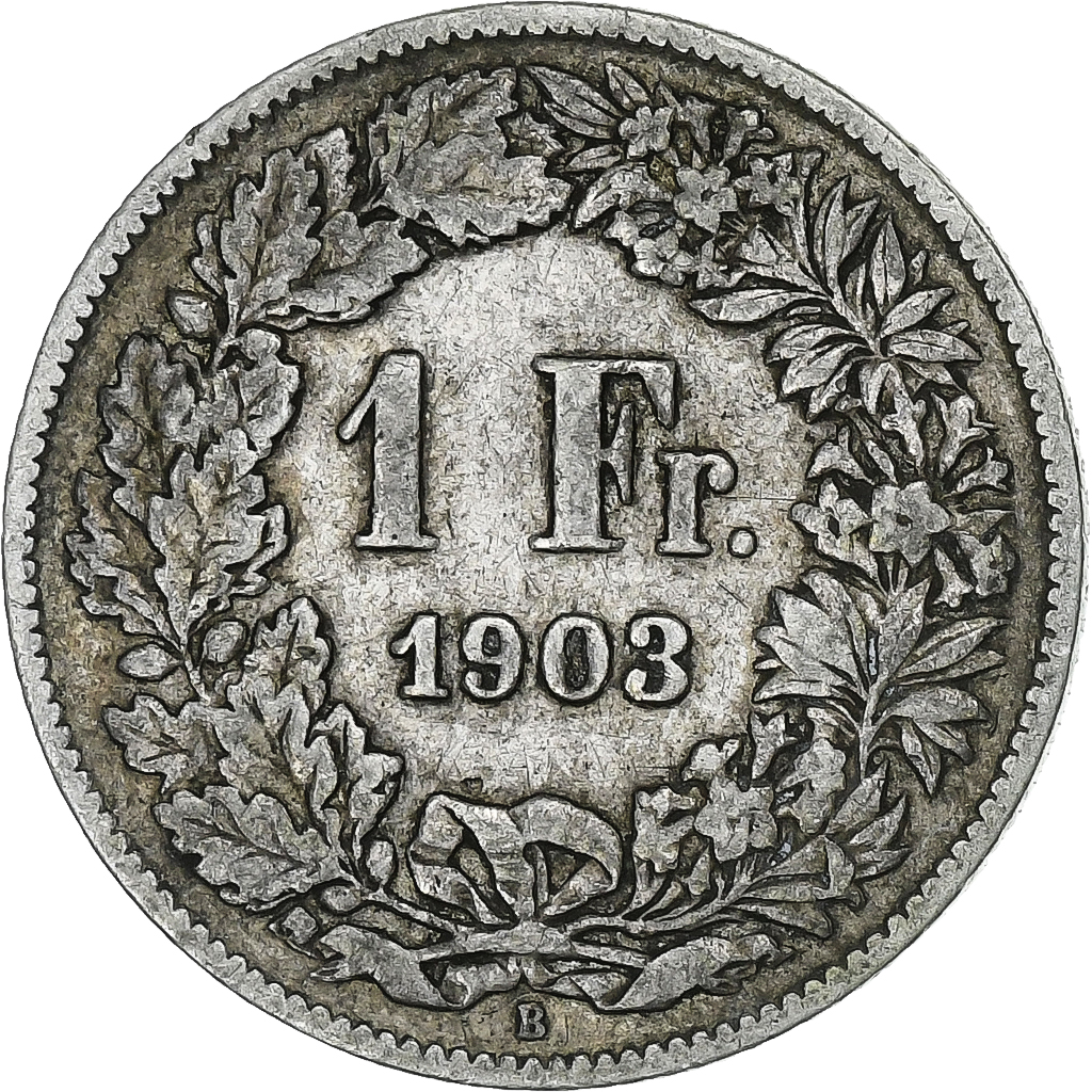 Switzerland, Franc, 1903, Bern, Silver, , KM:24