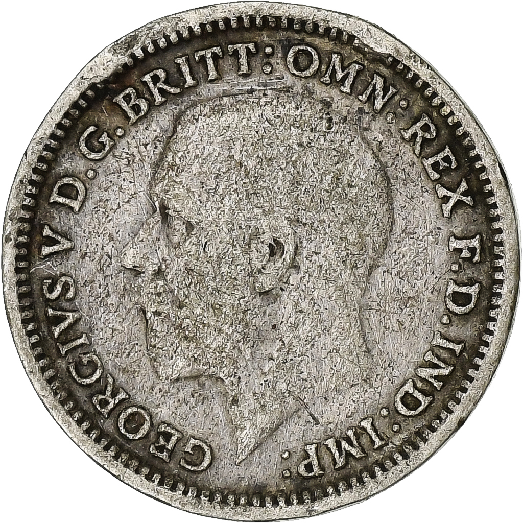 Great Britain, George V, 3 Pence, 1936, Silver, , KM:831