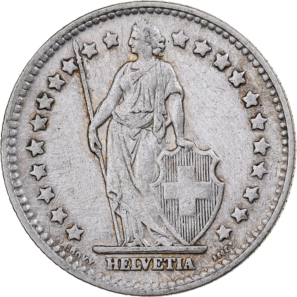 Switzerland, Franc, 1936, Bern, Silver, , KM:24
