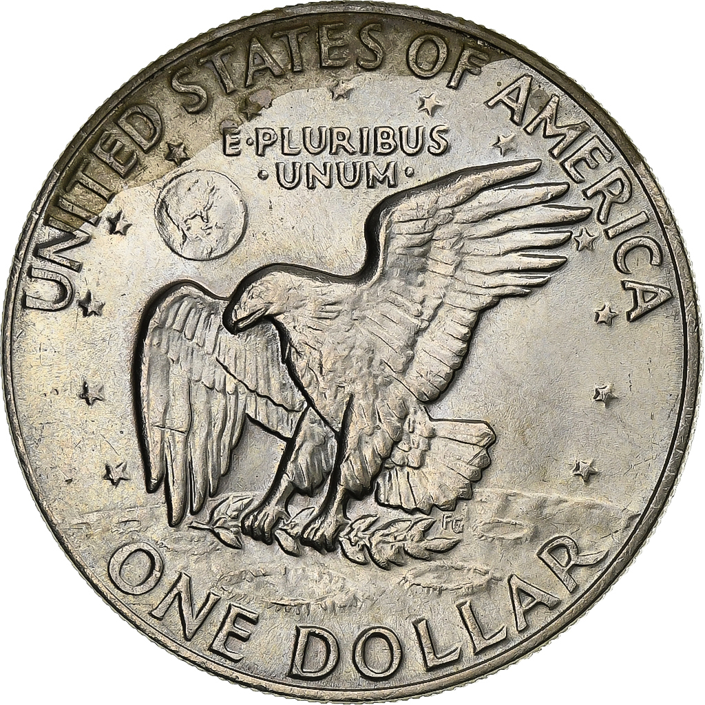 United States, Dollar, Eisenhower Dollar, 1974, Philadelphia, Copper-Nickel Clad