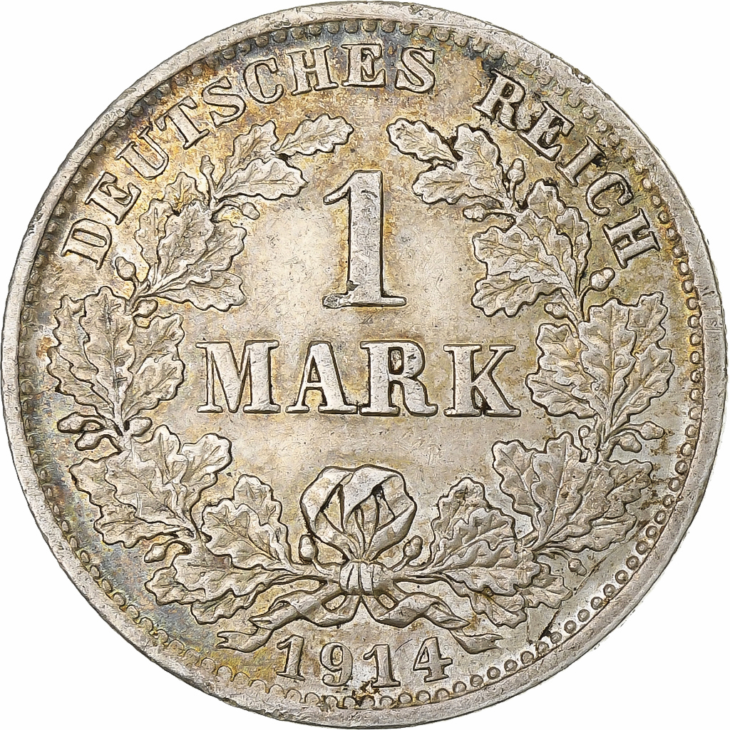 GERMANY - EMPIRE, Wilhelm II, Mark, 1914, Munich, Silver, , KM:14