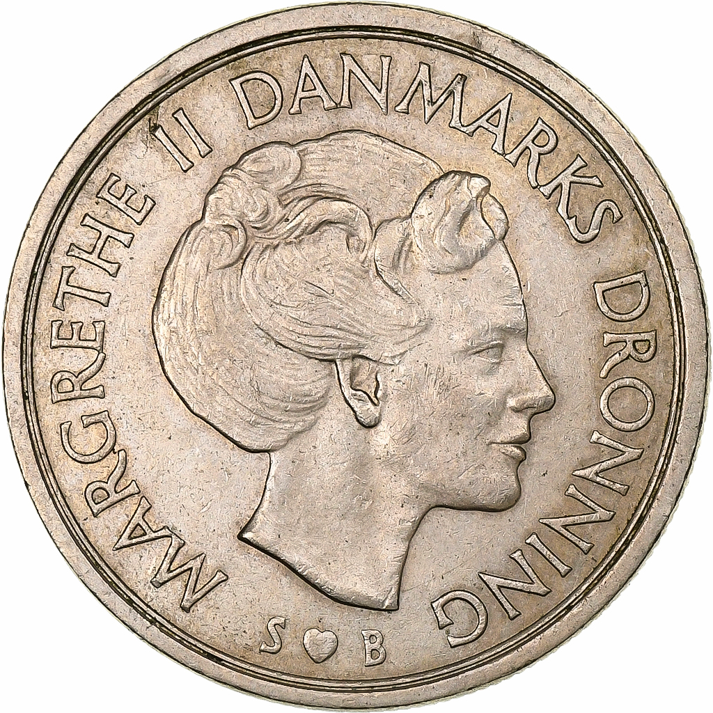 Denemarken, 5 Kroner, 1976, Copenhagen, Cupro-nikkel, ZF