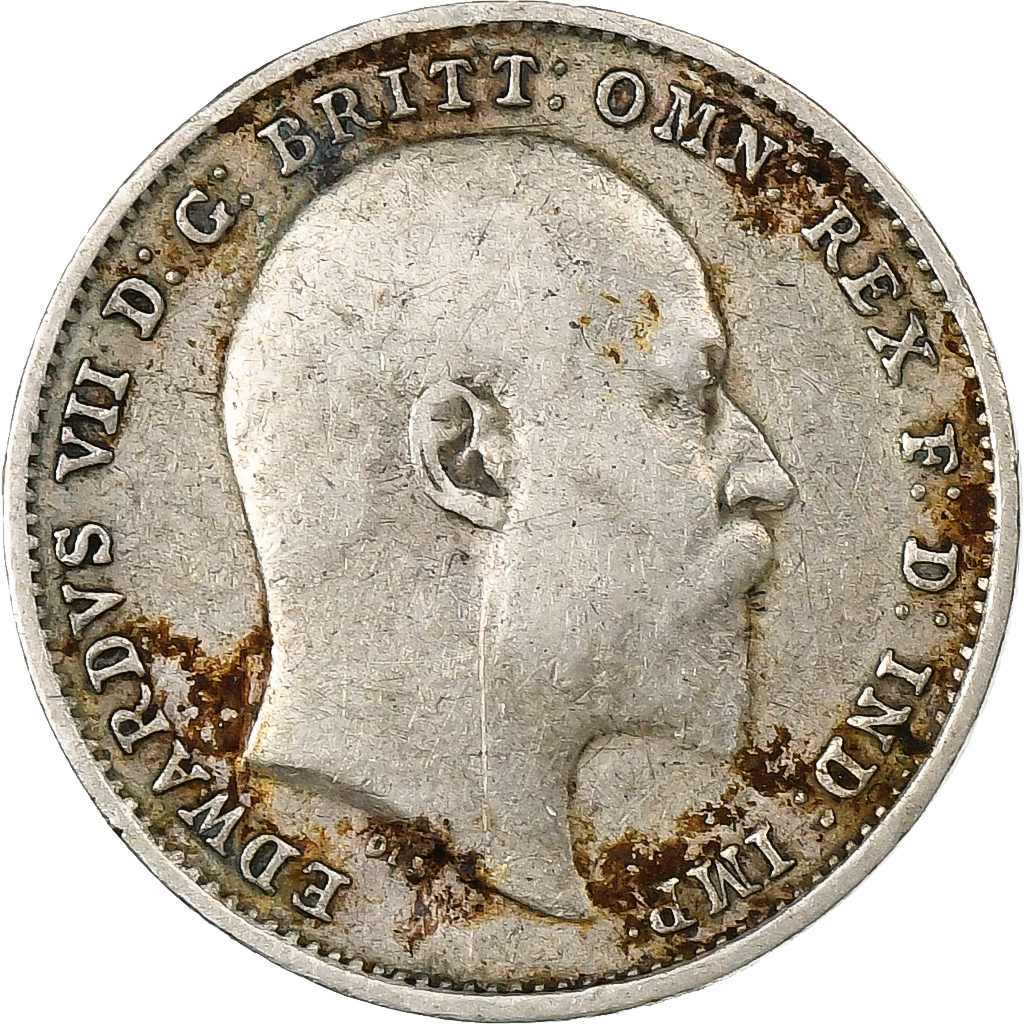 Great Britain, Edward VII, 3 Pence, 1910, Silver, , KM:797.2