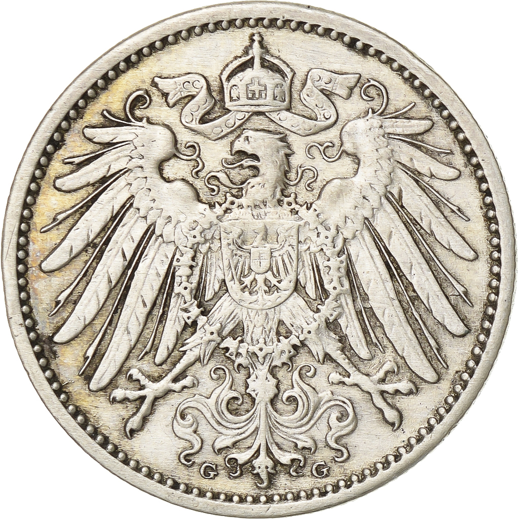 Germany, Wilhelm II, Mark, 1907, Karlsruhe, Silver, , KM:14