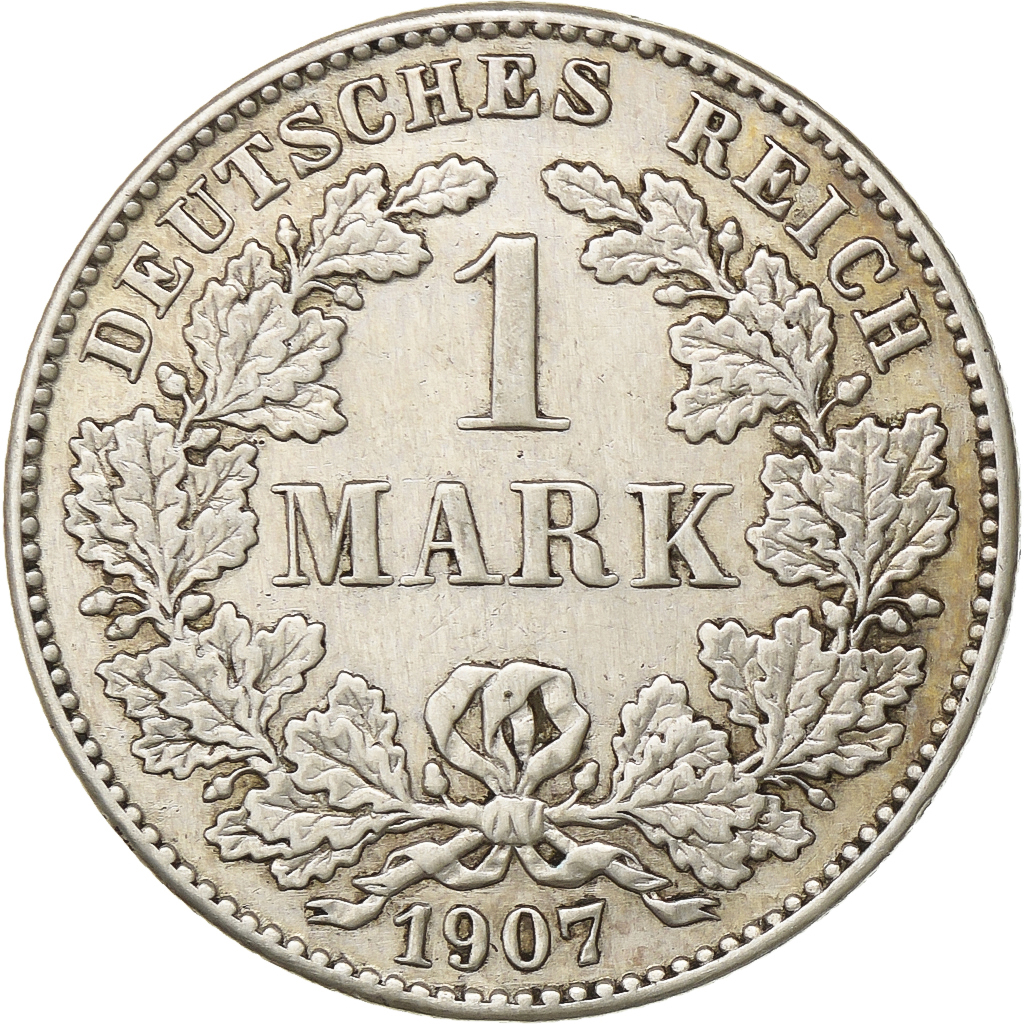 Germany, Wilhelm II, Mark, 1907, Karlsruhe, Silver, , KM:14