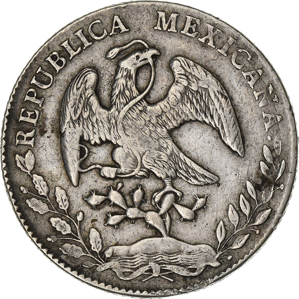 Mexico, 8 Reales, 1882, Zacatecas, Silver, , KM:377.13 | North