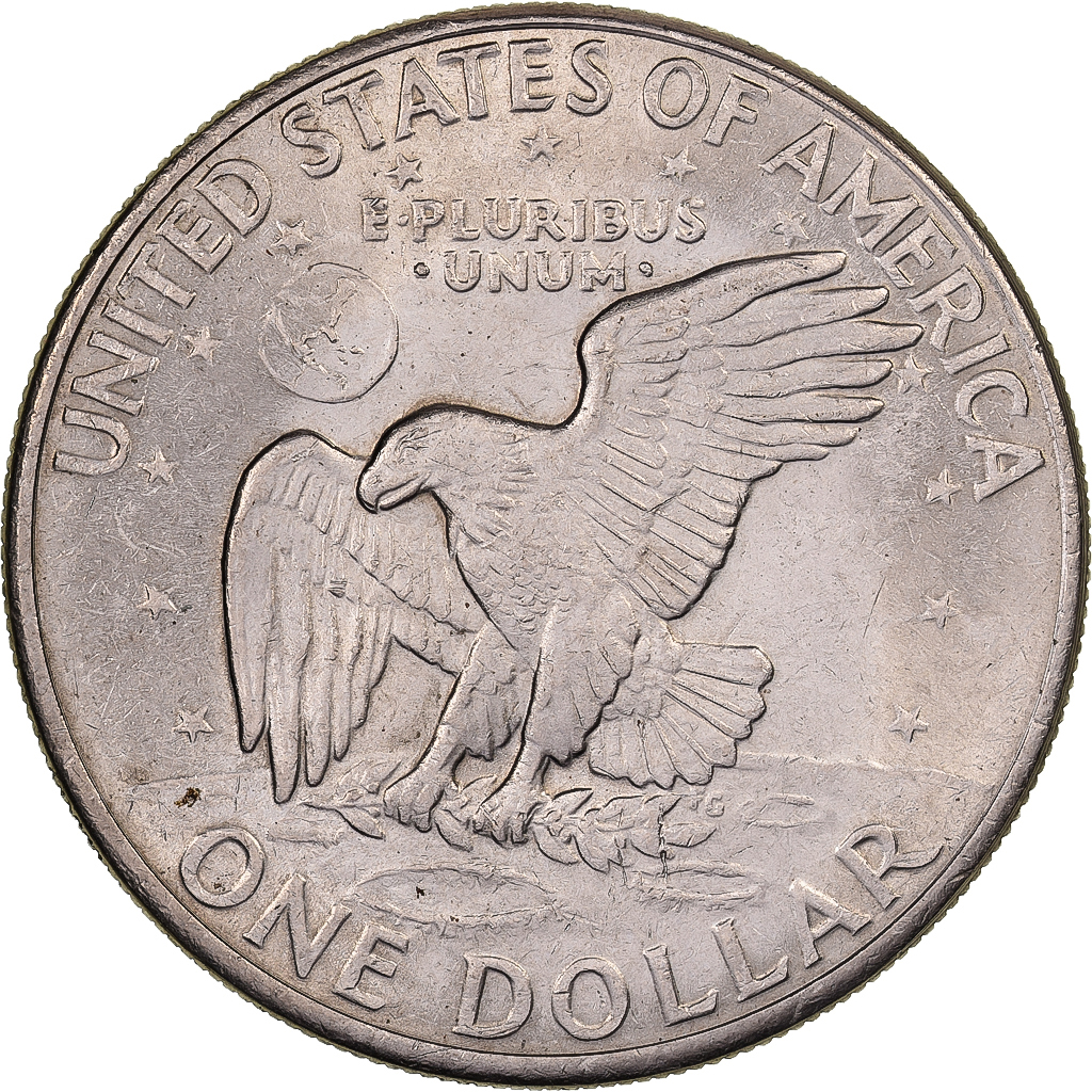 United States, Dollar, Eisenhower Dollar, 1971, Philadelphia, Copper-Nickel Clad