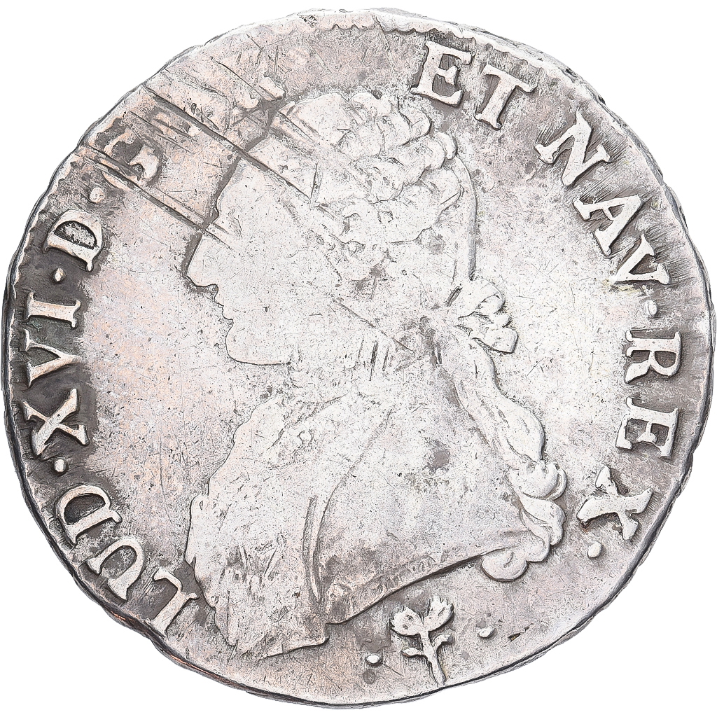 France, Louis XVI, Ecu, Écu aux branches d'olivier, 1781, Bayonne, Silver