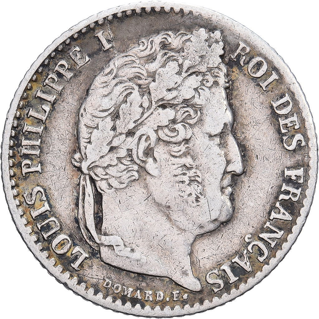 France, 1/4 Franc, Louis-Philippe, 1831, Lille, Silver, EF, KM:740.13