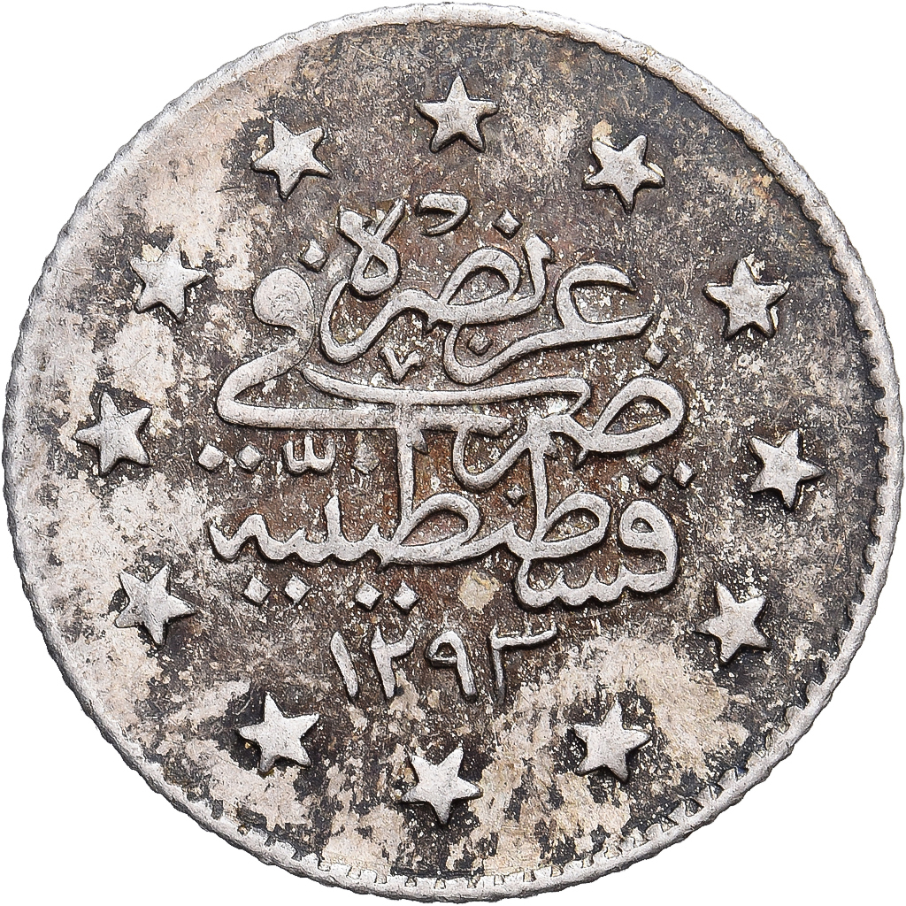 Turkey, Abdul Hamid II, Kurush, 1903 (AH 1293/29), Qustantiniyah, Silver