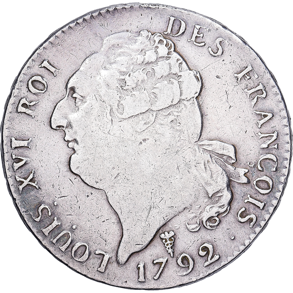 France, ECU, 6 Livres, Écu de 6 livres françois, 1792 / AN 4, Bordeaux