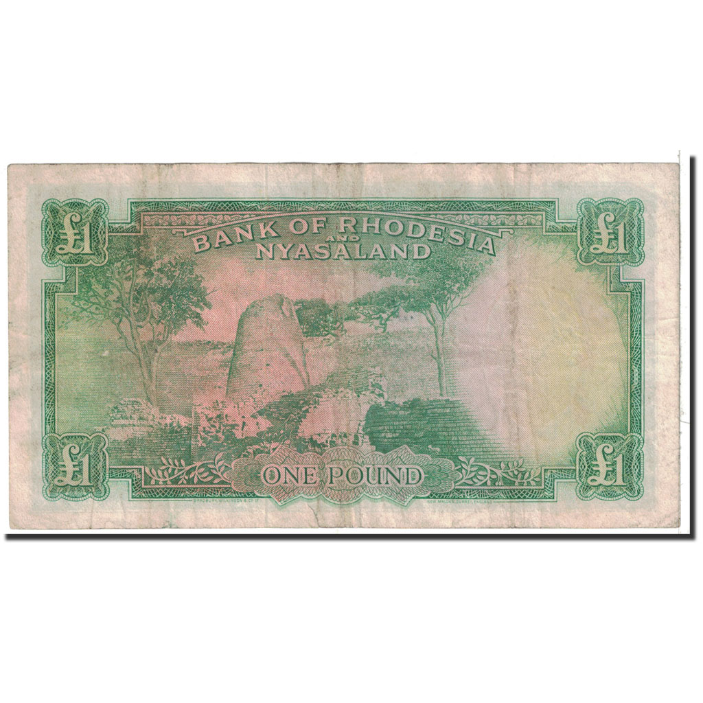 Banknote, Rhodesia and Nyasaland, 1 Pound, 1960, 1960-01-29, KM:21a, EF(40-45)