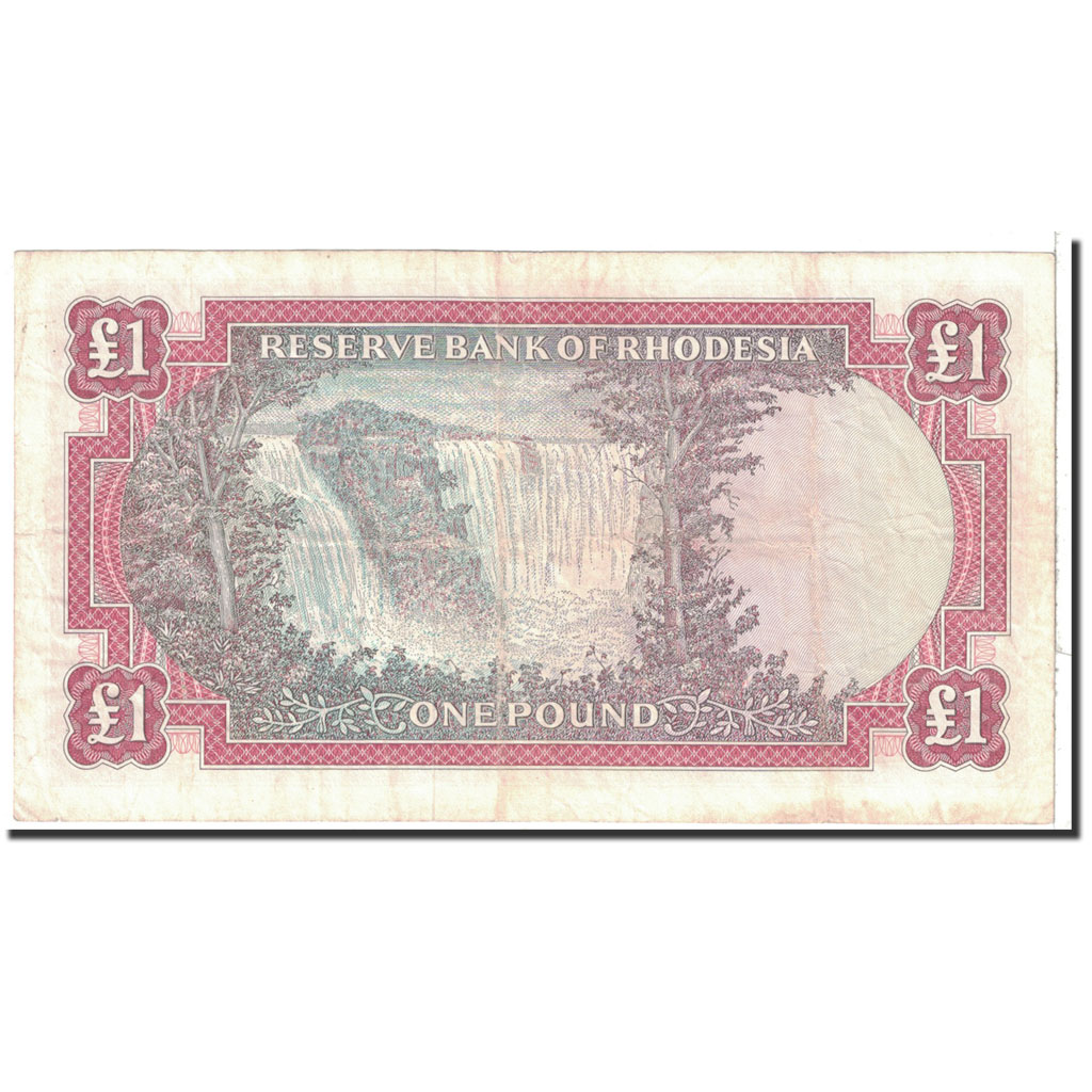 Banknote, Rhodesia, 1 Pound, 1967, 1967-08-18, KM:28b, AU(50-53)