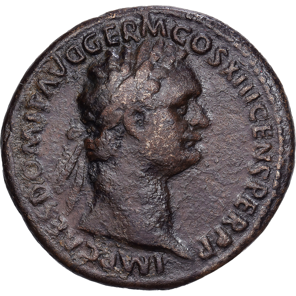 Roman Empire, Domitian, As, 87, Rome, Bronze, EF