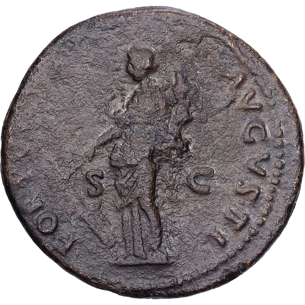 Roman Empire, Domitian, As, 87, Rome, Bronze, EF