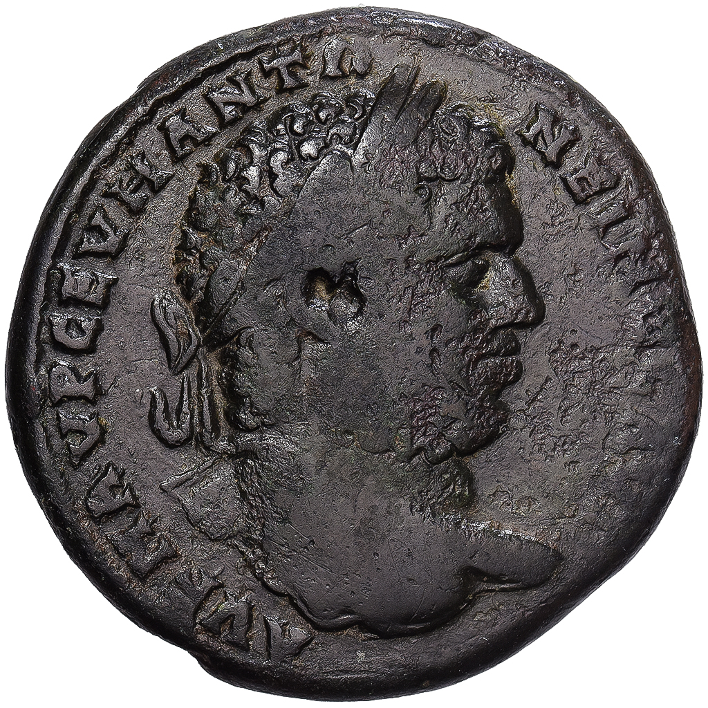 Thrace, Caracalla, Pentassaria, 215-217, Philippopolis, Bronze, VF