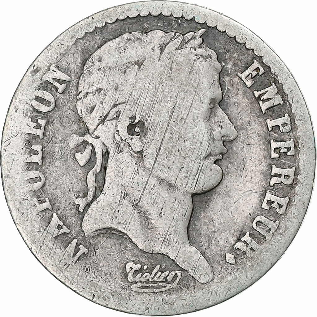 France, 1/2 Franc, Napoléon I, 1811, Bordeaux, Silver, , KM:691.8