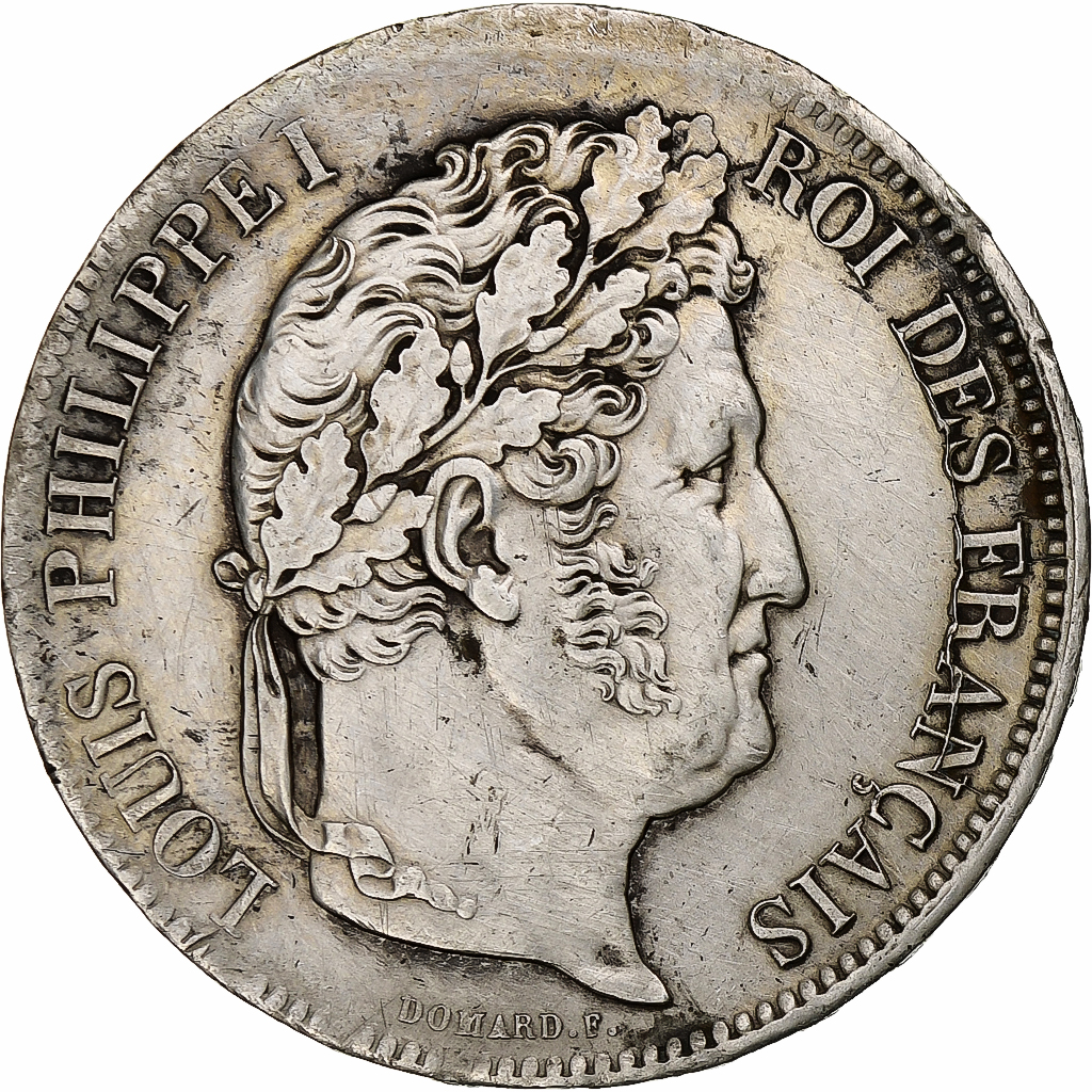 France, 5 Francs, Louis-Philippe, 1834, Lille, Silver, , Gadoury:678