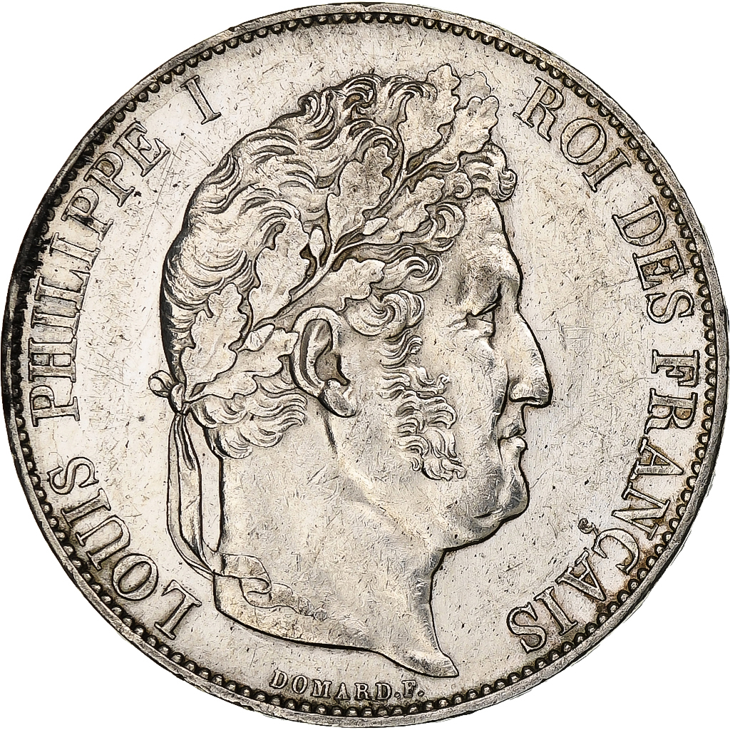 France, 5 Francs, Louis-Philippe, 1845, Lille, Silver, , Gadoury:678a