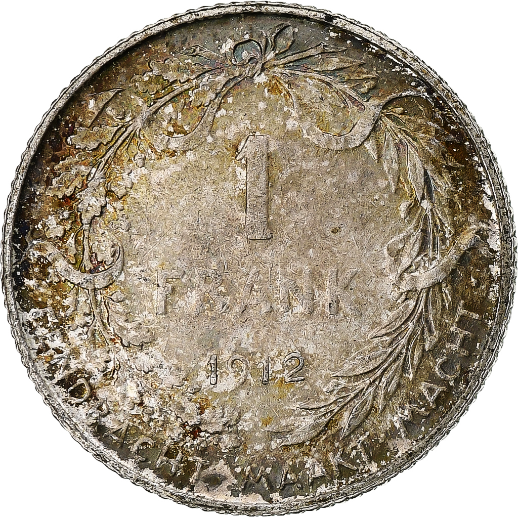Belgium, Franc, 1912, Silver, , KM:73.1