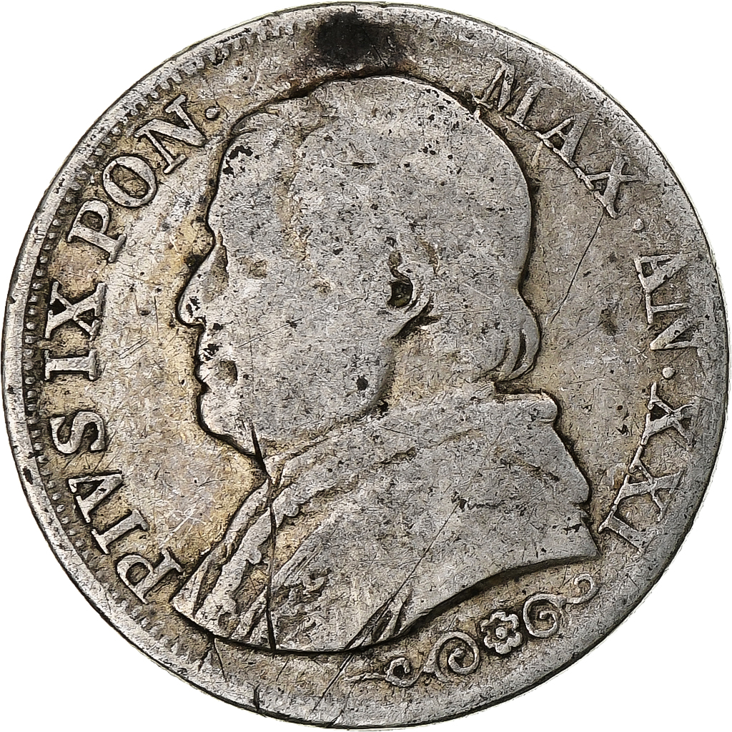 Vatican, Pius IX, Lira, 1866, Rome, Silver, , KM:1377.2