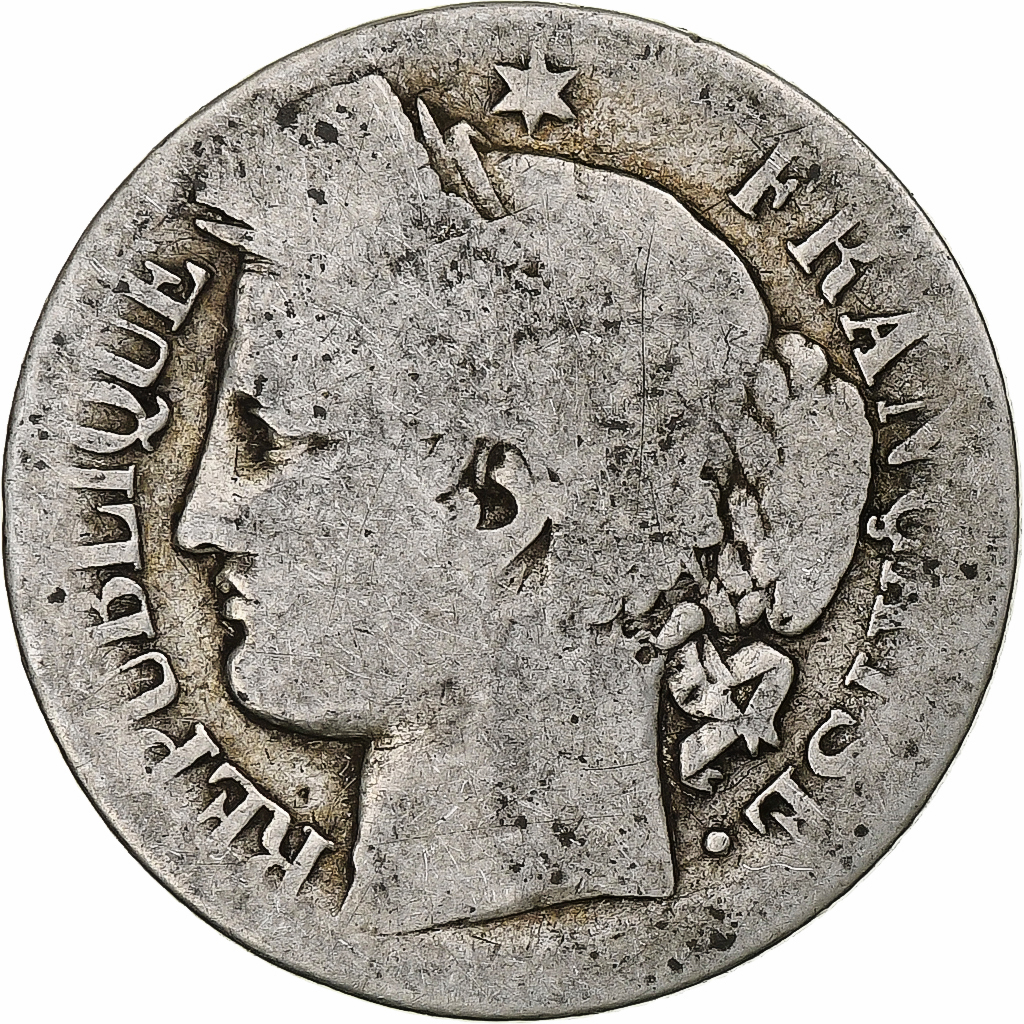 France, Franc, Cérès, 1850, Strasbourg, Silver, , Gadoury:457, KM:759.2