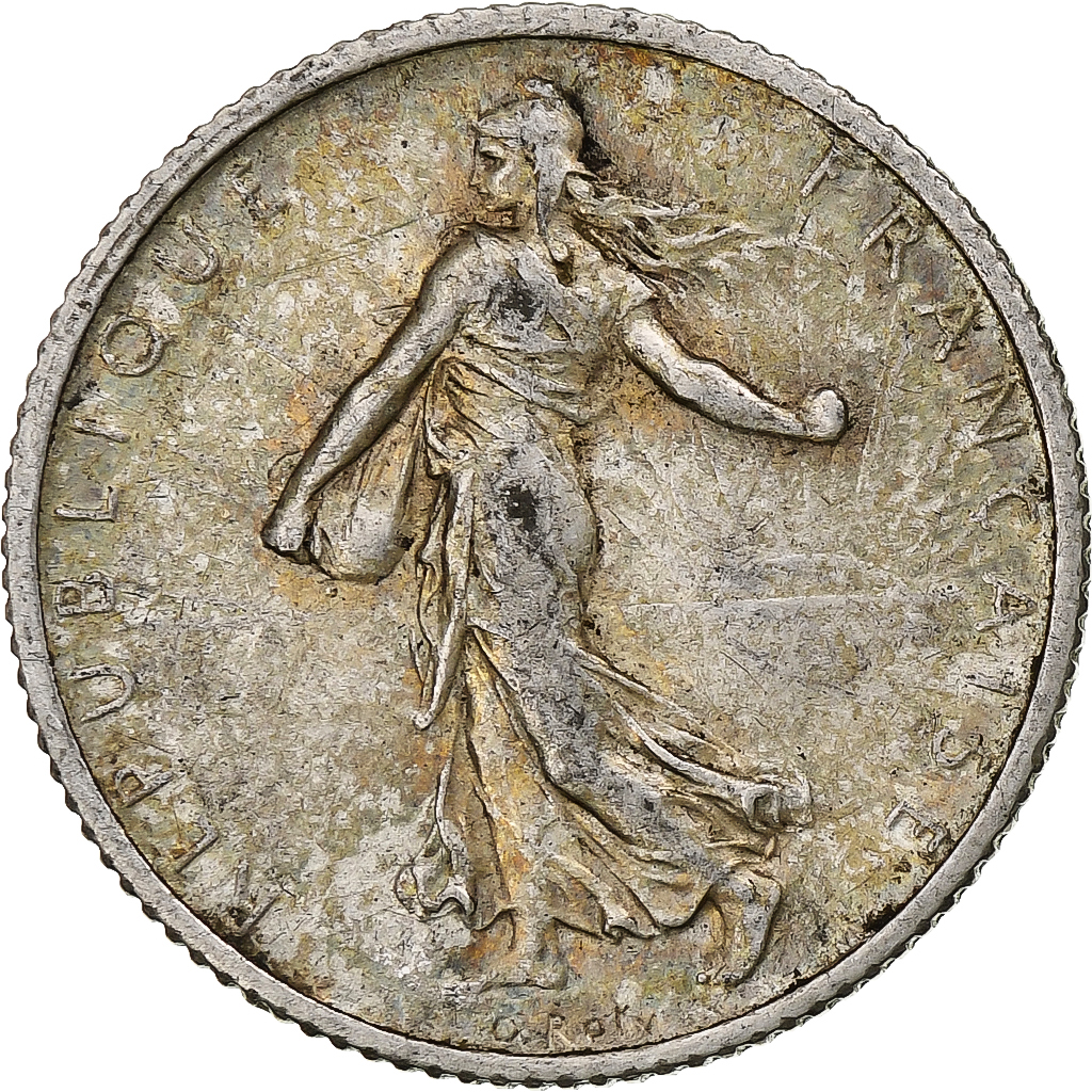 France, Franc, Semeuse, 1909, Paris, Silver, , Gadoury:467, KM:844.1