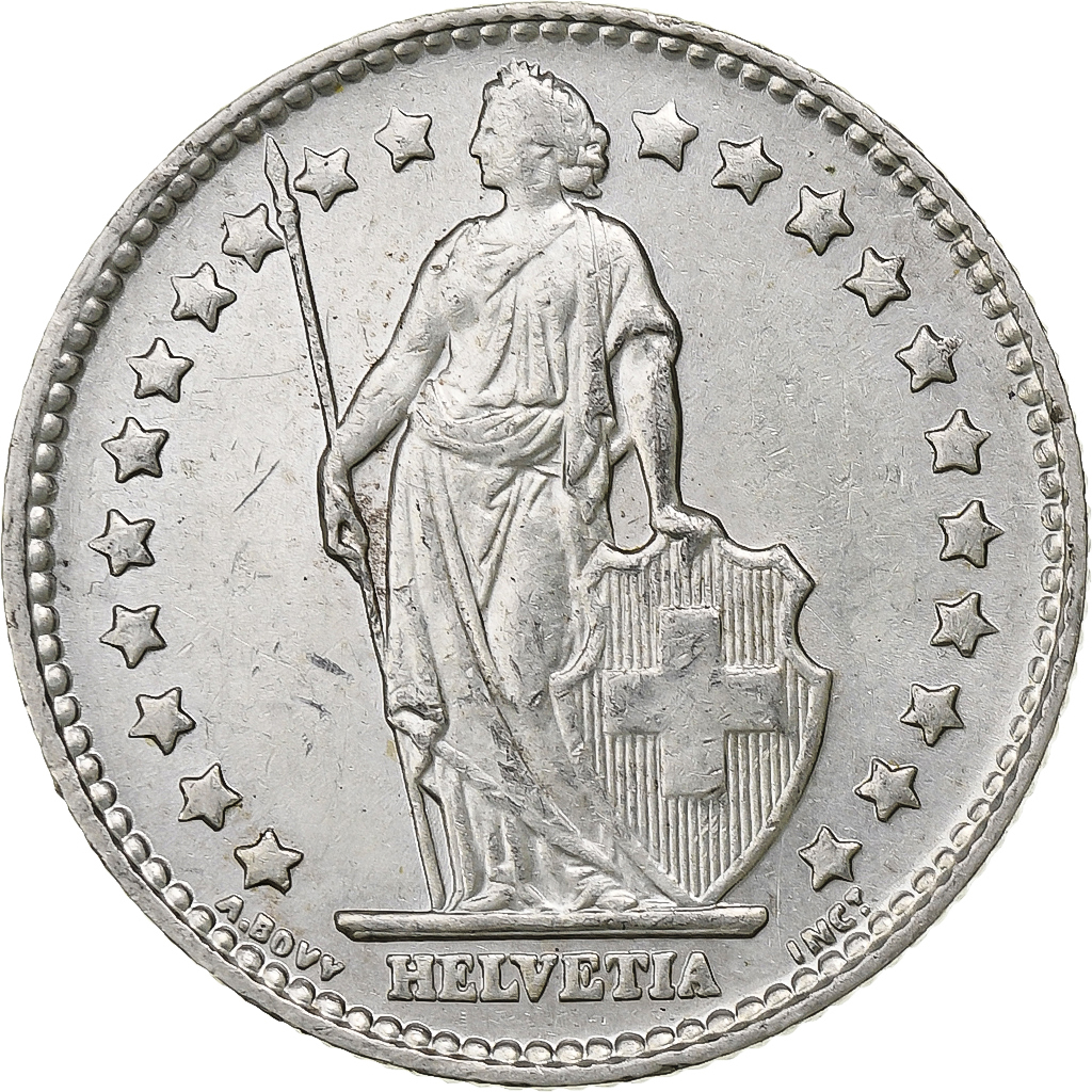 Switzerland, Franc, 1963, Bern, Silver, , KM:24
