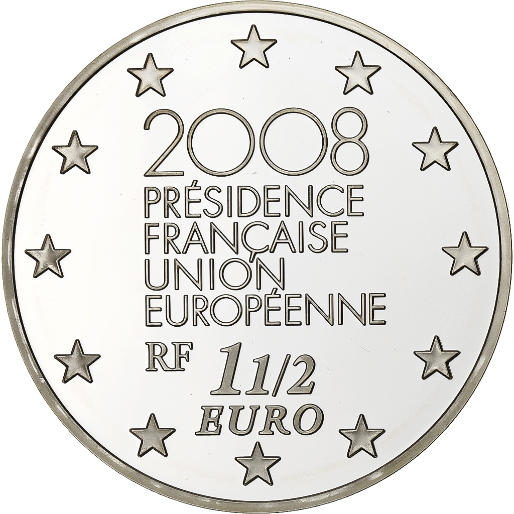 France, 1-1/2 Euro, Europa - Présidence française Union Européenne, BE, 2008