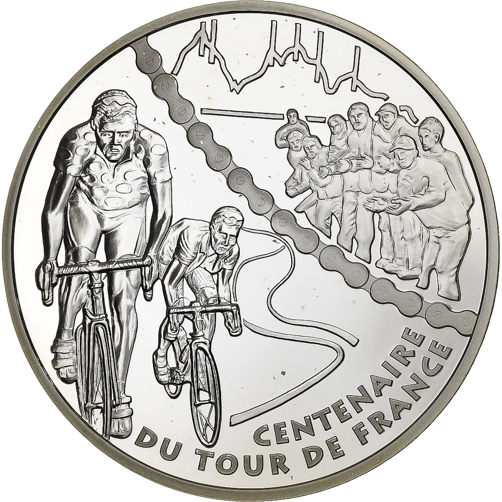 France, 1-1/2 Euro, Tour de France, Étape de montagne, BE, 2003, Monnaie de
